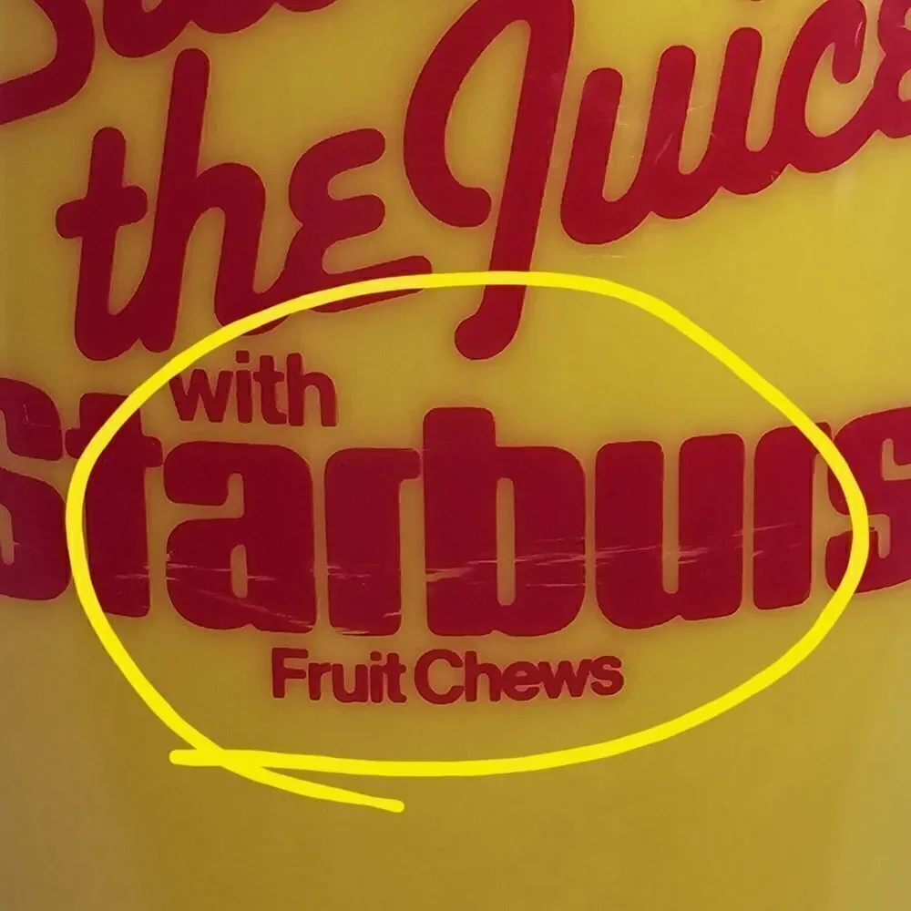 Starburst gallon plastic
